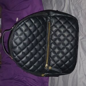 Liz Claiborne Black Leather mini backpack